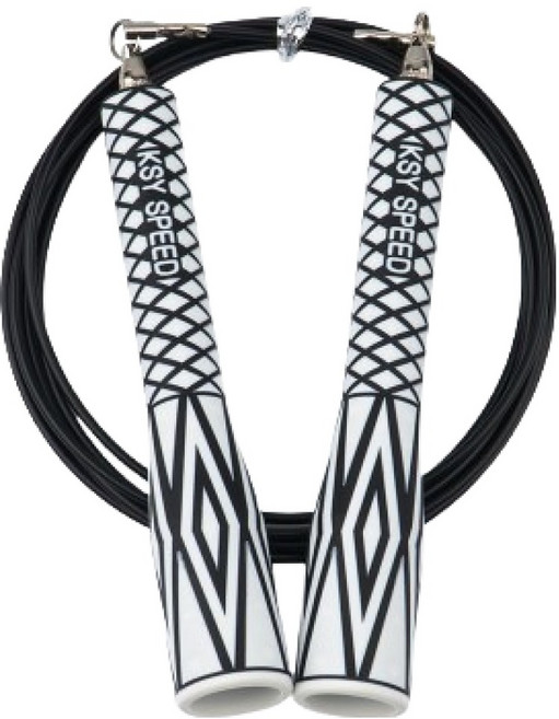 김수열줄넘기 스피드마스터 학생용 와이어 줄넘기, 블랙, 1개