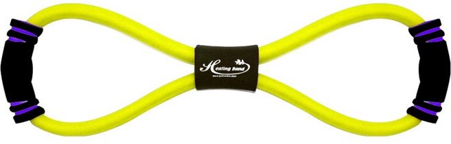 고무나라 8자형 튜빙밴드, 옐로우, 1개