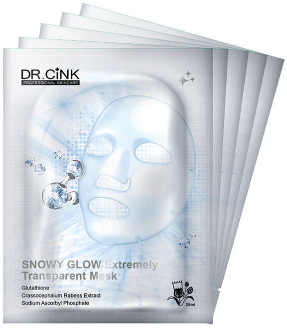 DR CiNK 達特聖克 光粹煥白雪肌面膜, 1組, 5片
