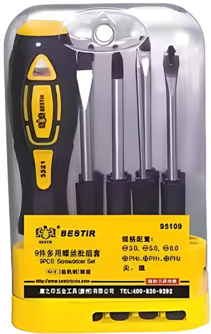 BESTIR 자석 드라이버 8종 세트 BST-95109, 1세트