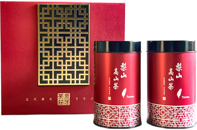 Chunfeng Tea Shop 泉芳茶莊 梨山茶金玉名言禮盒, 烏龍茶葉 + 紅茶葉, 1盒
