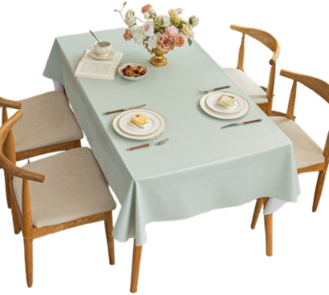 小羊皮防水防油桌布, 200 x 140cm, 酪梨綠色, 1條