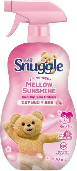 스너글 멜로우 선샤인 퀵 드라이 섬유탈취제 본품, 470ml, 1개