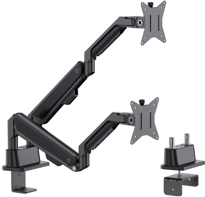 韓國 LUnA LAB Snap 雙螢幕支架, 黑色, 1個