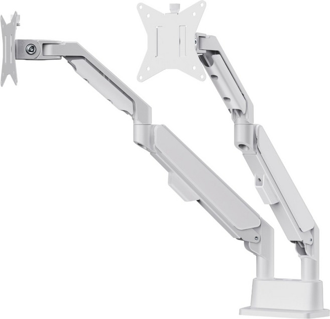 루나랩 스냅 듀얼 모니터암, 화이트, 1개
