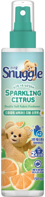 스너글 스파클링 시트러스 더블 소프트 섬유탈취제 본품, 150ml, 1개