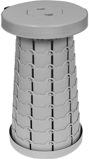 스위스마운틴 캠핑 자바라의자, 그레이, 1개