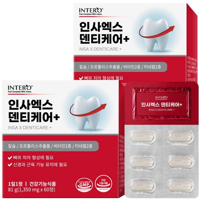 인테로 인사엑스 덴티케어+, 2개, 60정