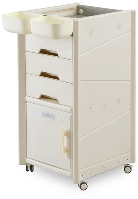 巧福 移動式收納櫃 CF-C04, 1個, 白色