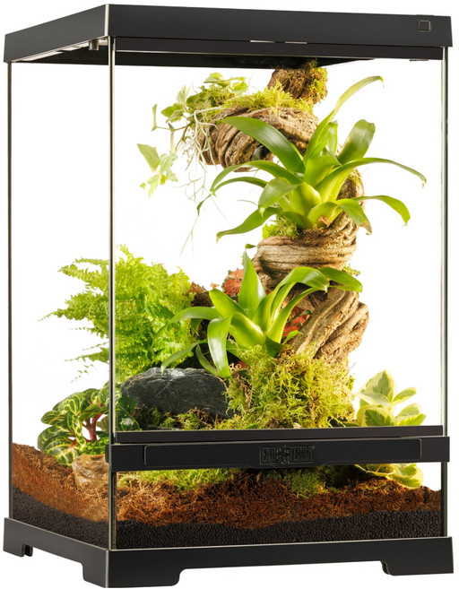 엑소테라 프로 테라리움 30 x 30 x 45 cm, 블랙, 1개