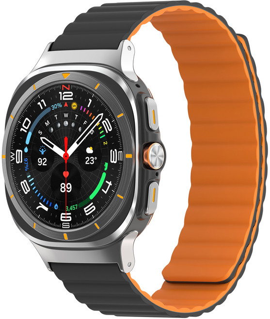 케이맥스 마그네틱 실리콘 밴드, 블랙 오렌지, 1개