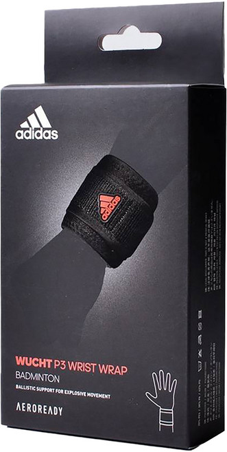 adidas 愛迪達 WUCHT P3 運動護腕, 1個, 黑色