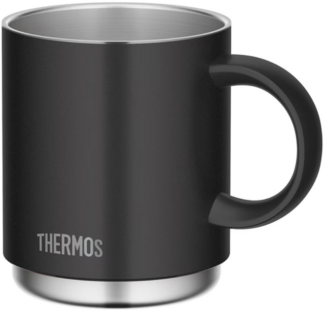 THERMOS 膳魔師 不鏽鋼真空馬克杯, 黑色, 350ml, 1個