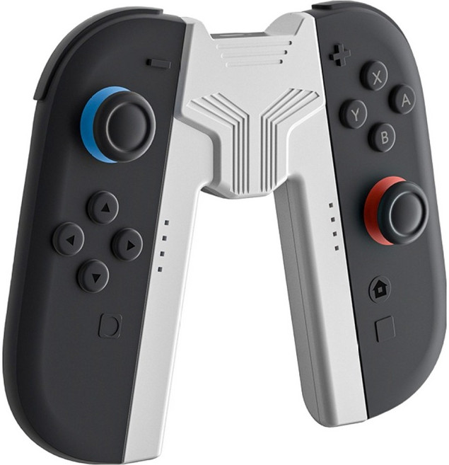 HOHOO 任天堂 Switch 2 Joy-Con 相容充電握把 支架 手把 遊戲握把, 白色, 1個, 單一商品