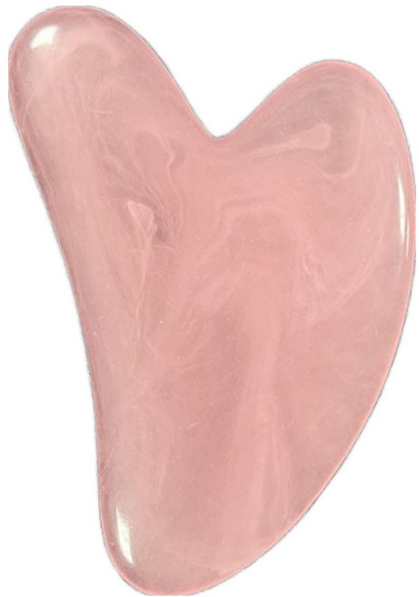 비엠디자인 편안한 괄사 마사지기, 크리스털 핑크하트, 1개