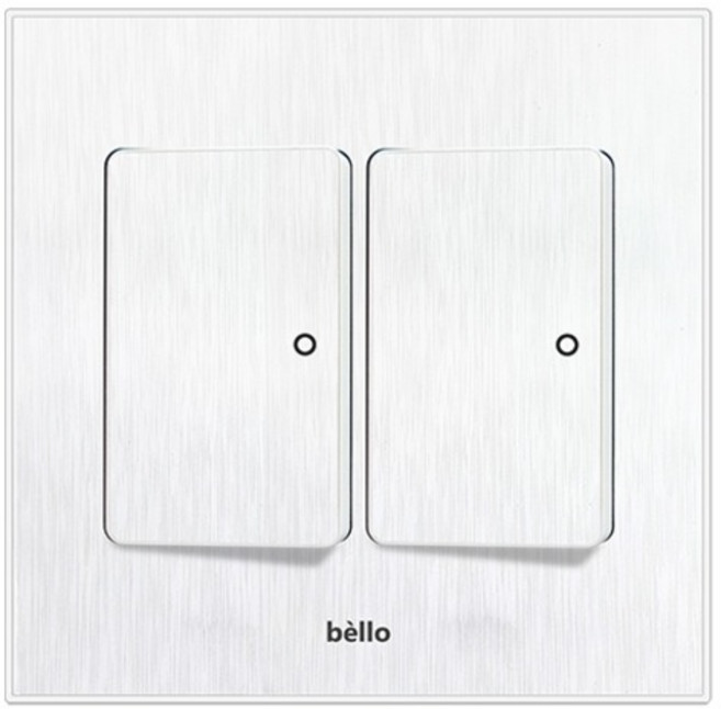 위너스 벨로 화이트 2개용 스위치 2구, 1개