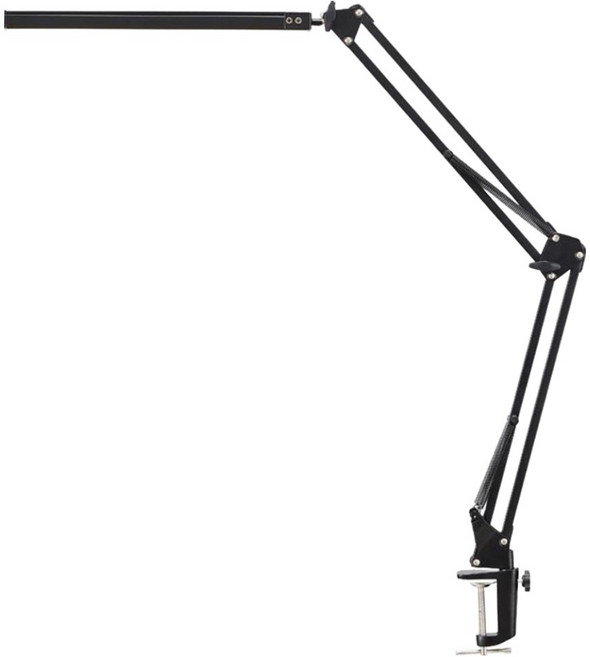 護眼LED長臂燈美式夾子檯燈, 黑色