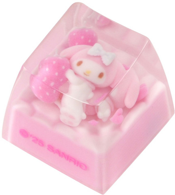 ROYCHE 三麗鷗角色亮點客製樹脂鍵帽, 美樂蒂, SAN-RKC-C-MM