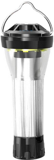 DIBOTE 迪伯特 燈塔手電筒 附三角架燈罩磁吸座, 黑色, 1個