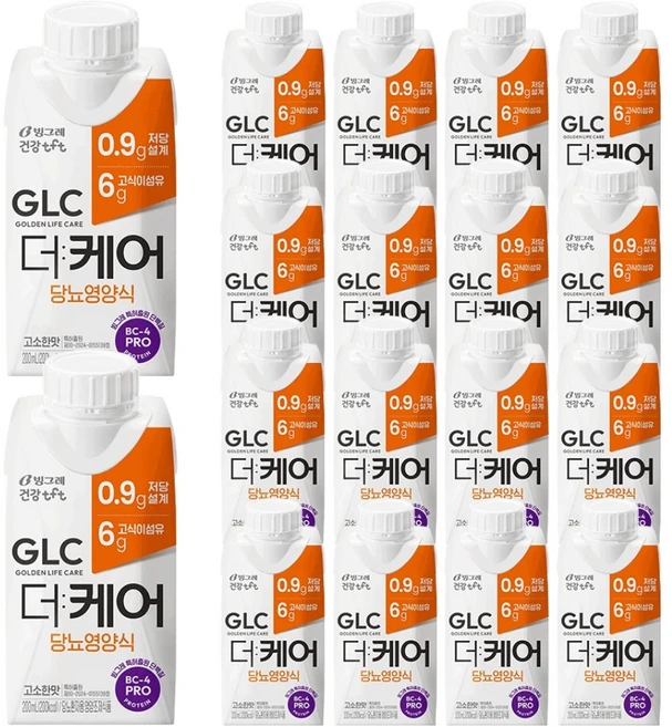 티에프티 GLC 더케어 당뇨영양식 고소한맛, 200ml, 18개 - 쿠팡