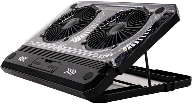 지클릭커 콜드마스터 NC30 노트북 쿨링 거치대, 블랙, 1개