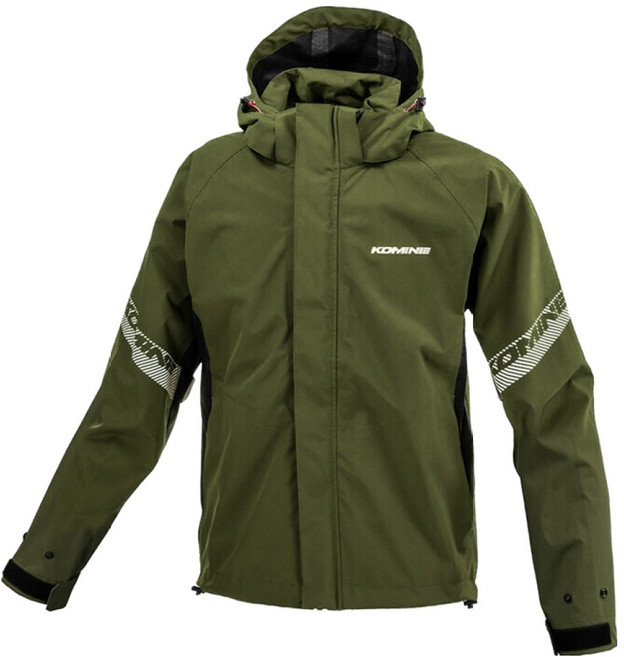 KOMINE BREATHER 3 LAYER RAIN JACKET RK-549, 橄欖綠