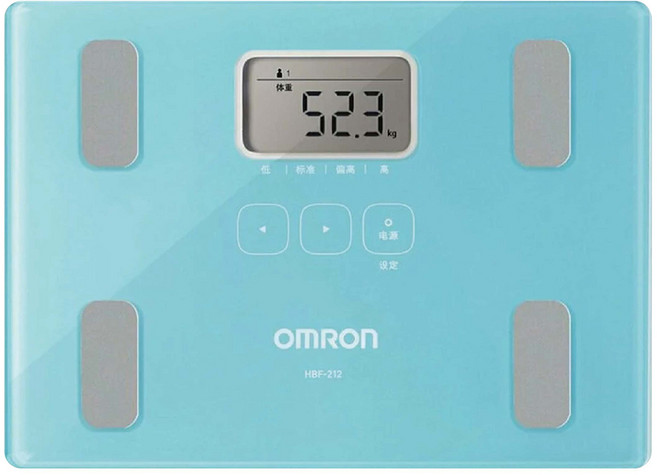 OmROn 歐姆龍 體脂計, 1個, 藍色, HBF-235