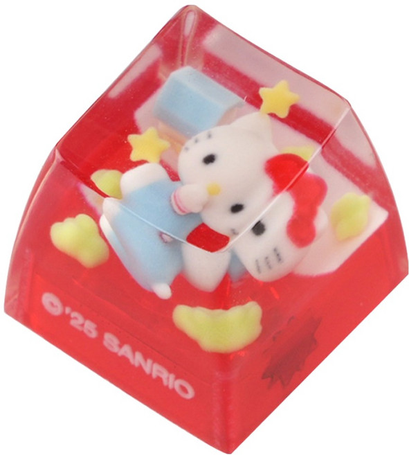 로이체 산리오 캐릭터즈 포인트 커스텀 레진 키캡, 헬로키티, SAN-RKC-C-HK