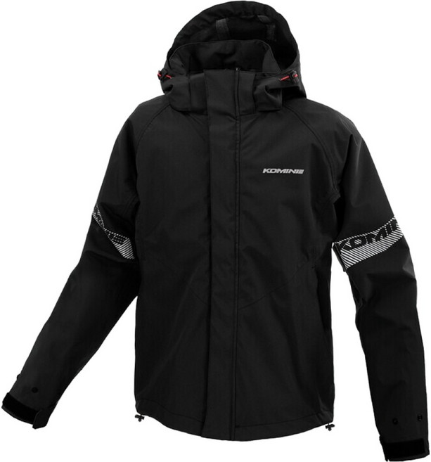 KOMINE BREATHER 3 LAYER RAIN JACKET RK-549, 黑色