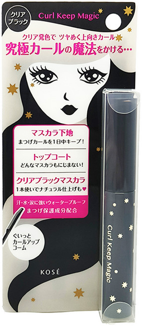KOSE 高絲 魔法捲翹定型睫毛液 5.5ml, 透亮黑, 1支