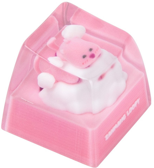 로이체 잔망루피 포인트 커스텀 레진 키캡 포근루피, 혼합색상, ICNS-RKC-C-LP