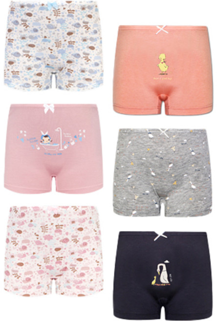 엠알키즈 여아용 드로즈팬티 6종 세트