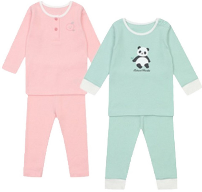 Tartine et Chocolat 嬰幼兒四季長袖內衣2件組 + 購物袋
