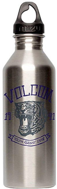 MIZU M8 極限運動聯名不鏽鋼水壺 1991 咆哮虎 黑紫版 M08VOLACNSB, 1個, 800ml, 銀色