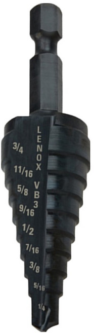 LENOX 狼牌 階梯鑽7/8吋~1-1/8吋 2孔徑數 LE30888VB11, 1個