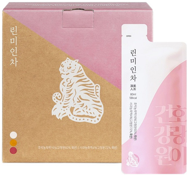 호랑이건강원 린미인차, 80ml