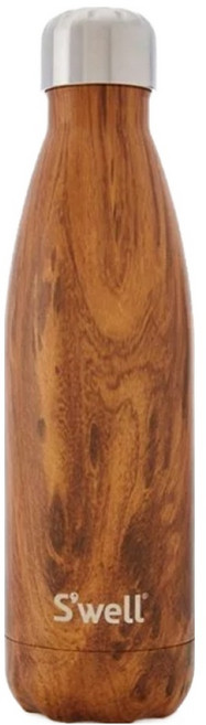 S'well 美國運動時尚不鏽鋼保冷保溫瓶 17oz, Teakwood, 500ml, 1個