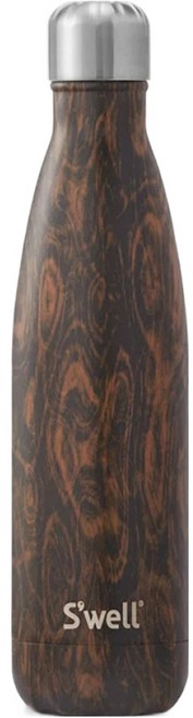 S'well 美國運動時尚不鏽鋼保冷保溫瓶 17oz, Wenge Wood, 500ml, 1個