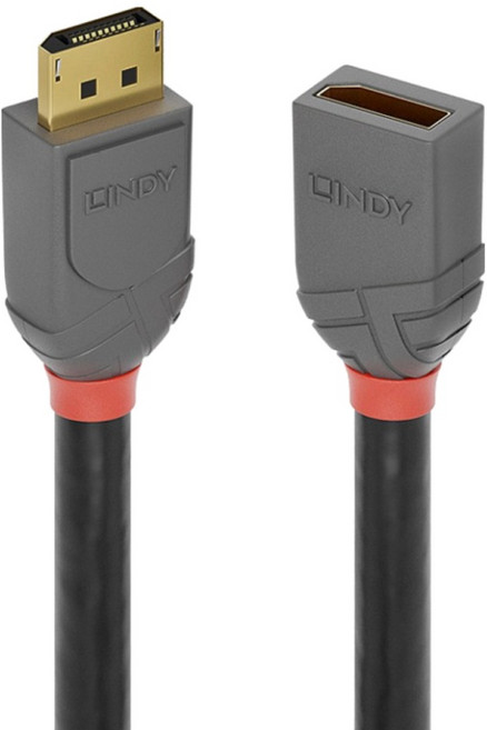 LINDY 林帝 原廠公司貨 ANTHRA DisplayPort 1.4版 公 to 母延長線, 1條, 0.5m