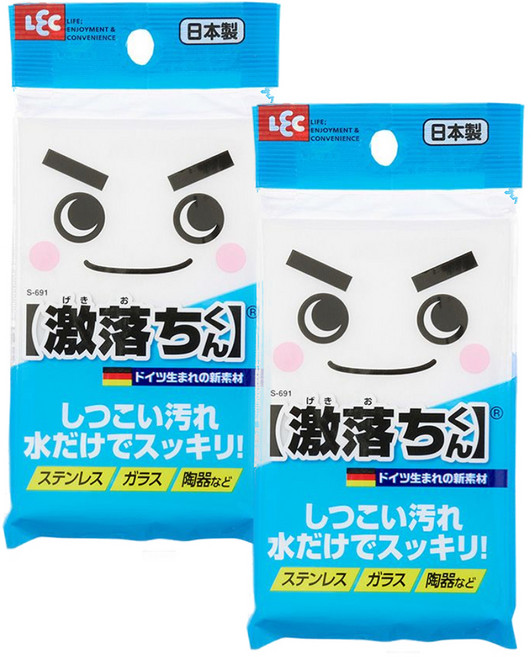 LEC 激落君免清潔劑海綿, 2包