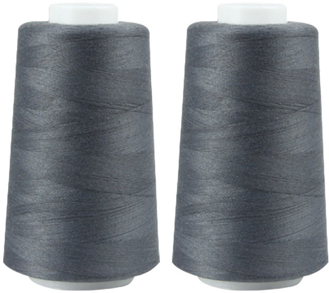소잉바이핸드 40수 2합 재봉사 실, 25 차콜, 2개