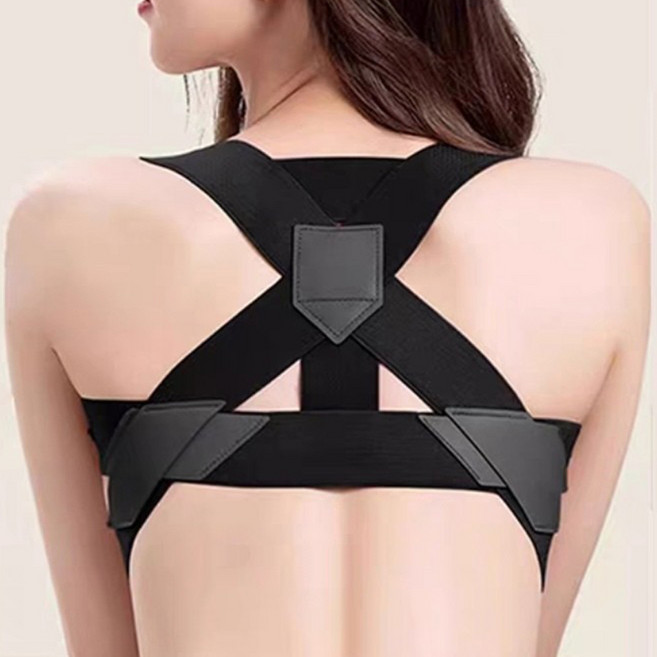 솔미온 편안한 자세교정 밴드, 블랙, 1개