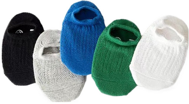 조이멀티 남아용 알콩달콩 자가드 메쉬 덧신양말 5종 세트