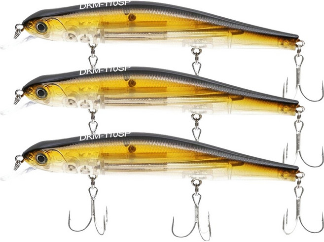싸파 더블킬 배스 미노우 하드 베이트 DKM110SP P829, 3개