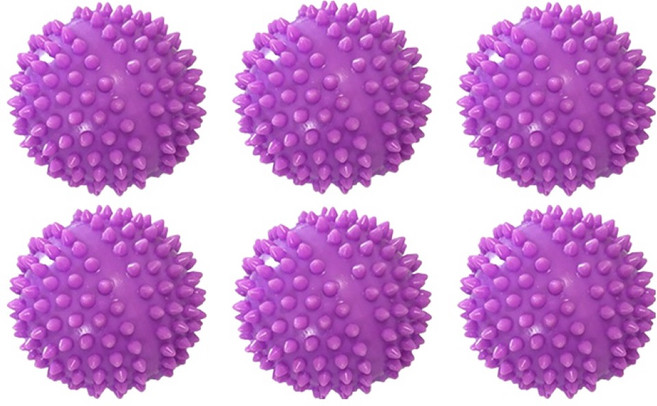 편리홈 정전기 엉킴 방지 매직 세탁볼, 퍼플, 6개