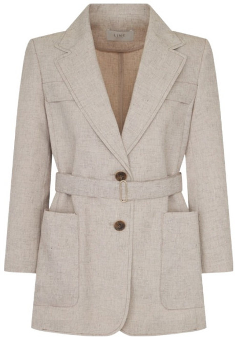 라인어디션 여성용 멘데스 벨티드 테일러드 자켓