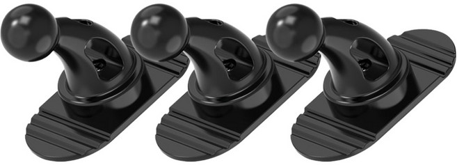 어반카 강력 부착 대시보드 연장 볼 마운트, 블랙, 3개