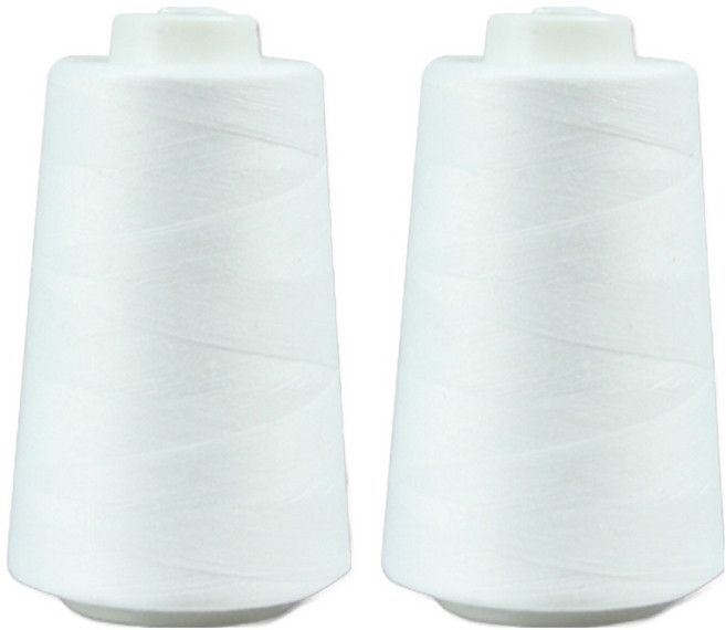 소잉바이핸드 40수 2합 재봉사 실, 01 화이트, 2개
