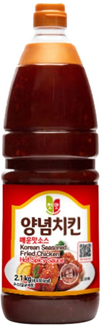 청우식품 양념치킨 매운맛소스, 2.1kg, 1개