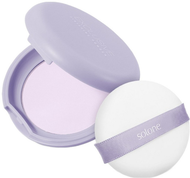 Solone 台灣公司貨 訂製隨身蜜粉餅 5g, 1個, 煥紫色